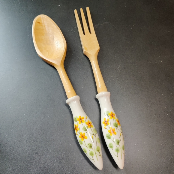 Vintage 6 Piece Salad Set Countrycore Floral S. S. Kresge Company Made in Japan - Picture 10 of 15